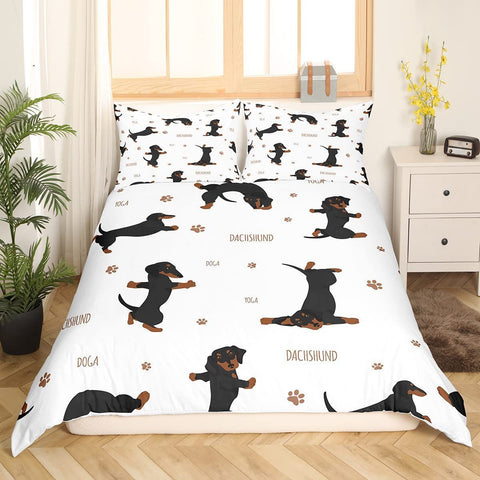 Cartoon Bedding Cute Animal Print Bedding Set