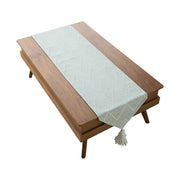 Japanese 3D Jacquard Table Runner with Tassels