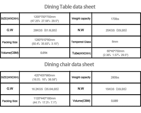 5 Pieces Dining Table Set Kitchen Tempered Glass Dining Table 4 Faux Leather Chairs