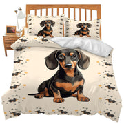 Cartoon Bedding Cute Animal Print Bedding Set