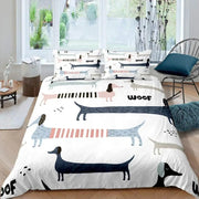 Cartoon Bedding Cute Animal Print Bedding Set