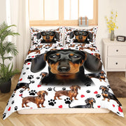 Cartoon Bedding Cute Animal Print Bedding Set