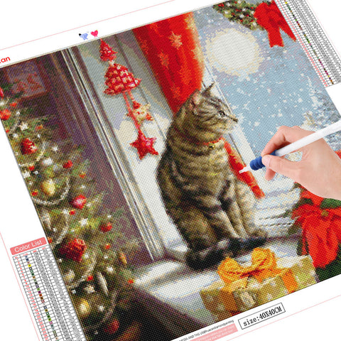 New Product Christmas Cute Pet Theme 5D Diamond Painting