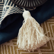 Japanese 3D Jacquard Table Runner with Tassels