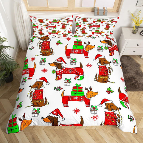 Cartoon Bedding Cute Animal Print Bedding Set