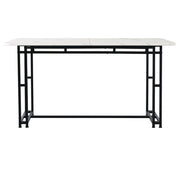 Metal Frame Rectangular Dining Table Modern Kitchen Table