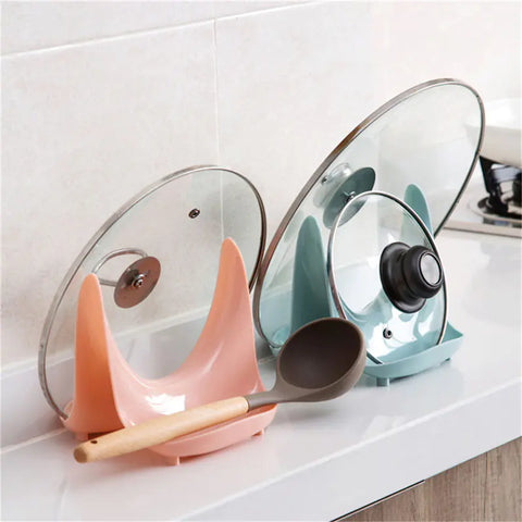 Multifunctional Kitchen Storage Rack for Utensils and Lids