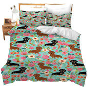 Cartoon Bedding Cute Animal Print Bedding Set