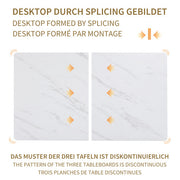 Metal Frame Rectangular Dining Table Modern Kitchen Table